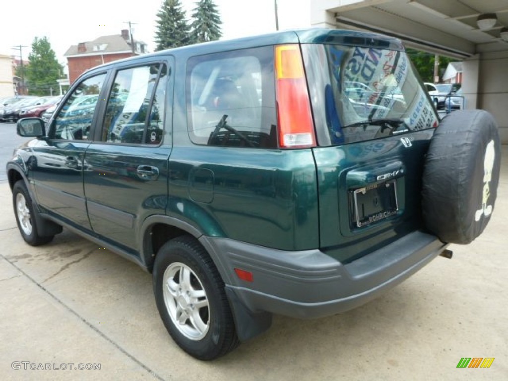 2001 CR-V EX 4WD - Clover Green Pearl / Dark Gray photo #10