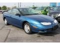 2002 Blue Saturn S Series SC1 Coupe  photo #2