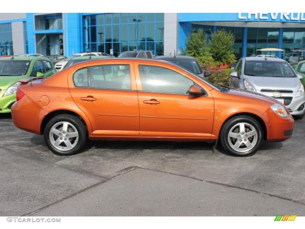 2007 Cobalt LT Sedan - Sunburst Orange Metallic / Gray photo #1