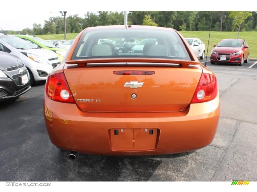 2007 Cobalt LT Sedan - Sunburst Orange Metallic / Gray photo #6
