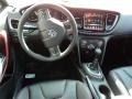 Black/Ruby Red Accent Stitching 2015 Dodge Dart GT Dashboard
