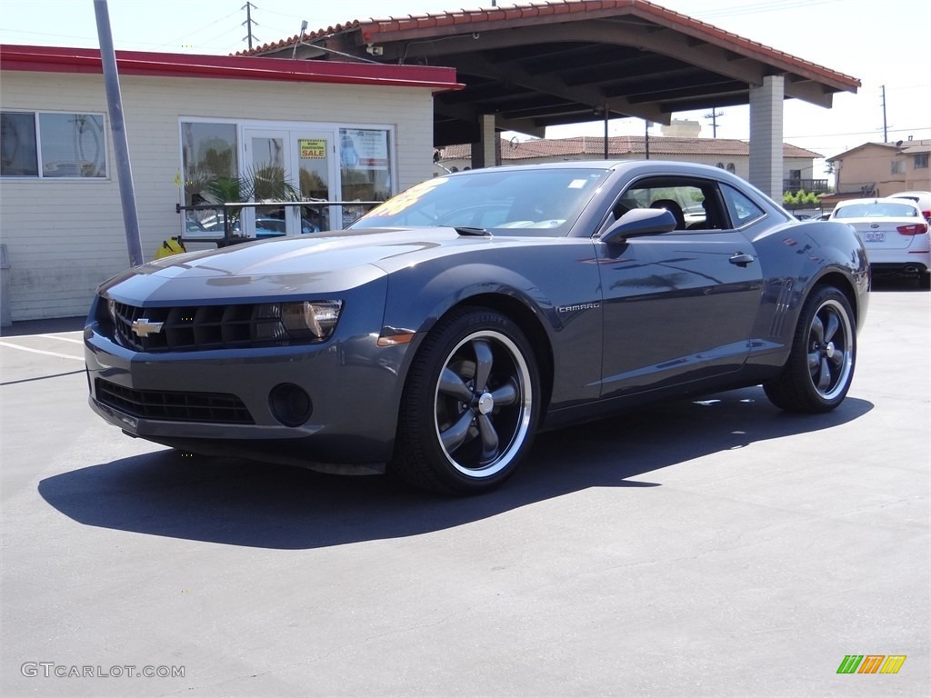 2010 Camaro LS Coupe - Cyber Gray Metallic / Black photo #6