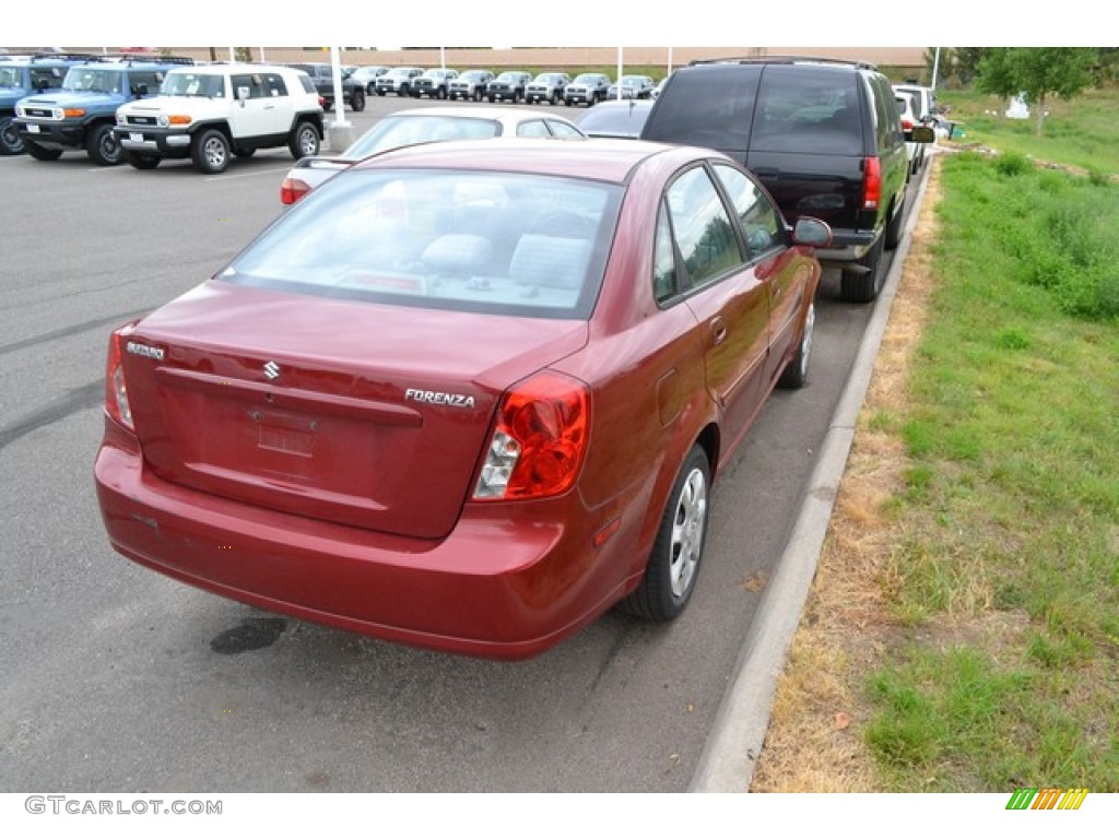 2004 Forenza S - Fusion Red Metallic / Gray photo #2