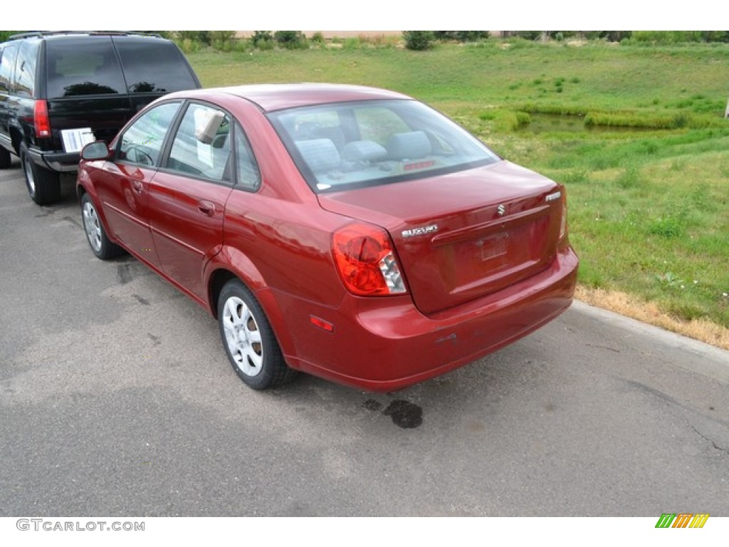 2004 Forenza S - Fusion Red Metallic / Gray photo #3