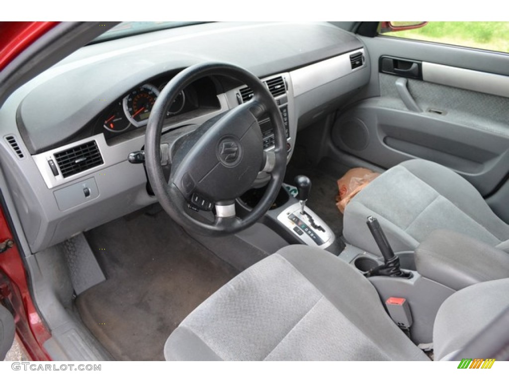 2004 Forenza S - Fusion Red Metallic / Gray photo #5