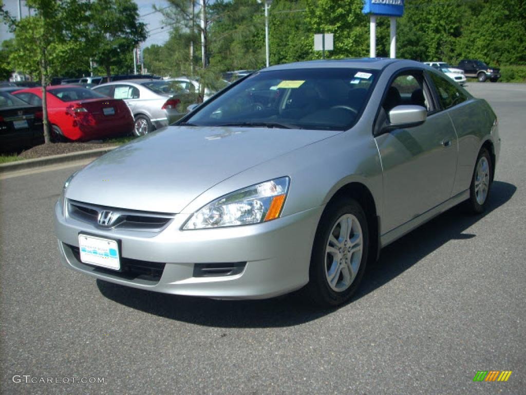 2006 Accord EX Coupe - Alabaster Silver Metallic / Gray photo #5