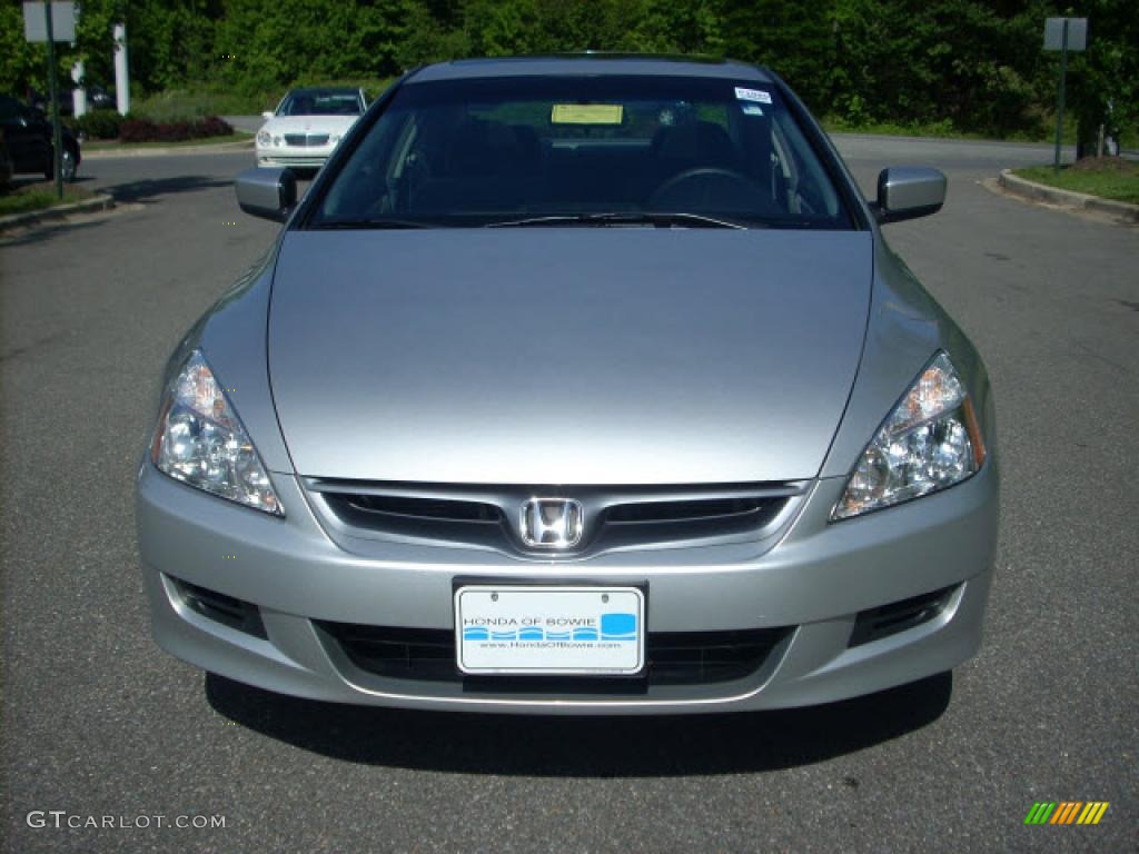 2006 Accord EX Coupe - Alabaster Silver Metallic / Gray photo #6