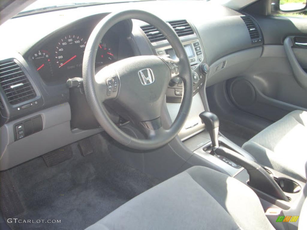 2006 Accord EX Coupe - Alabaster Silver Metallic / Gray photo #9