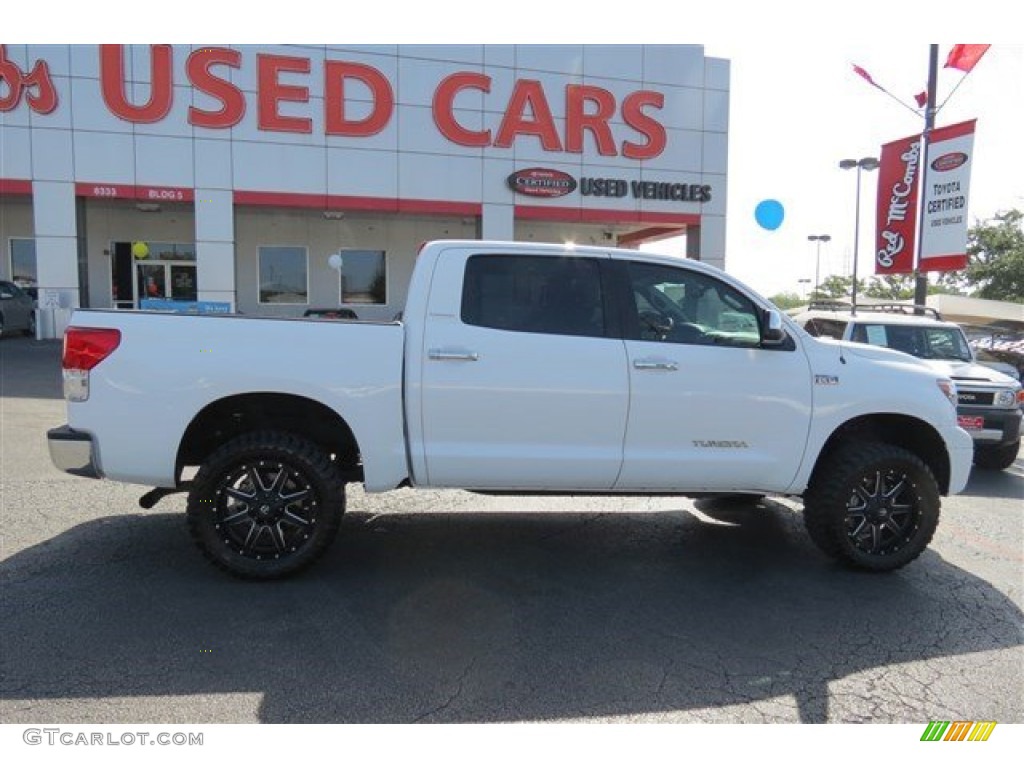 2013 Tundra Platinum CrewMax 4x4 - Super White / Graphite photo #8