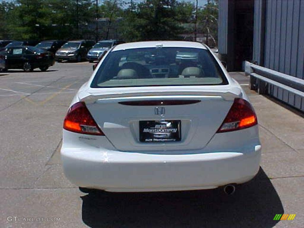 2006 Accord EX-L Coupe - Taffeta White / Ivory photo #8