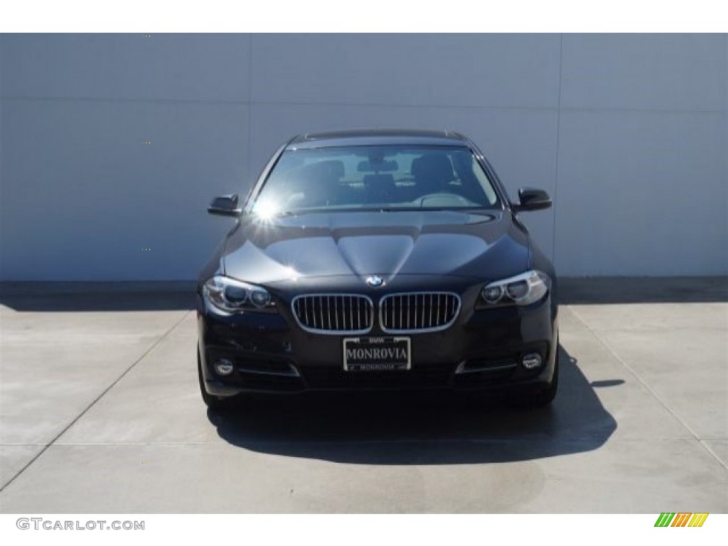 2015 5 Series 528i Sedan - Dark Graphite Metallic / Black photo #3