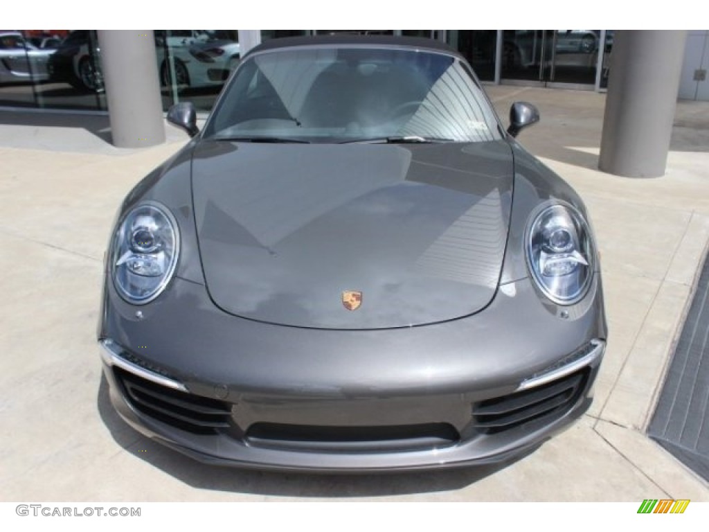 Agate Grey Metallic 2015 Porsche 911 Carrera 4S Cabriolet Exterior Photo #96644576