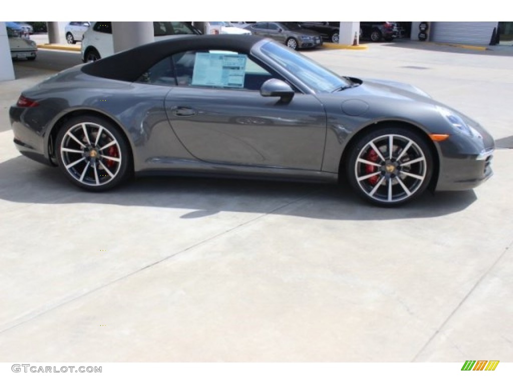 Agate Grey Metallic 2015 Porsche 911 Carrera 4S Cabriolet Exterior Photo #96644609
