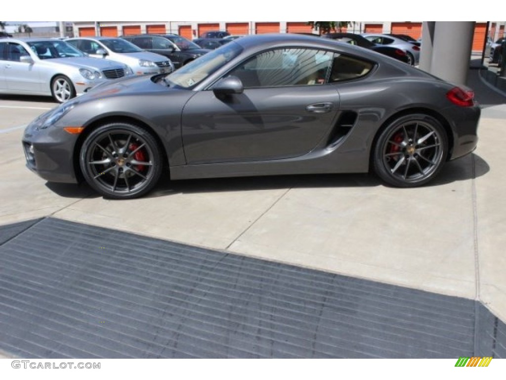 Agate Grey Metallic 2015 Porsche Cayman S Exterior Photo #96644789