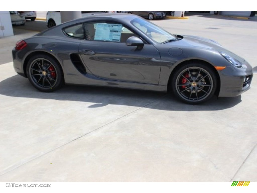 Agate Grey Metallic 2015 Porsche Cayman S Exterior Photo #96644810
