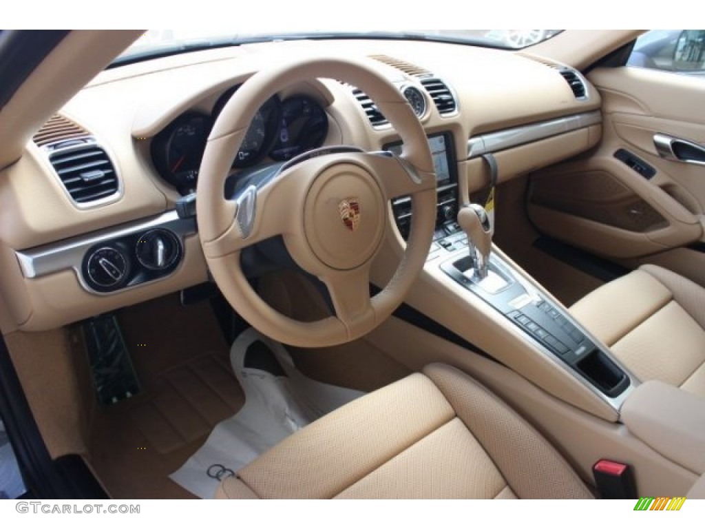 Luxor Beige Interior 2015 Porsche Cayman S Photo #96644841