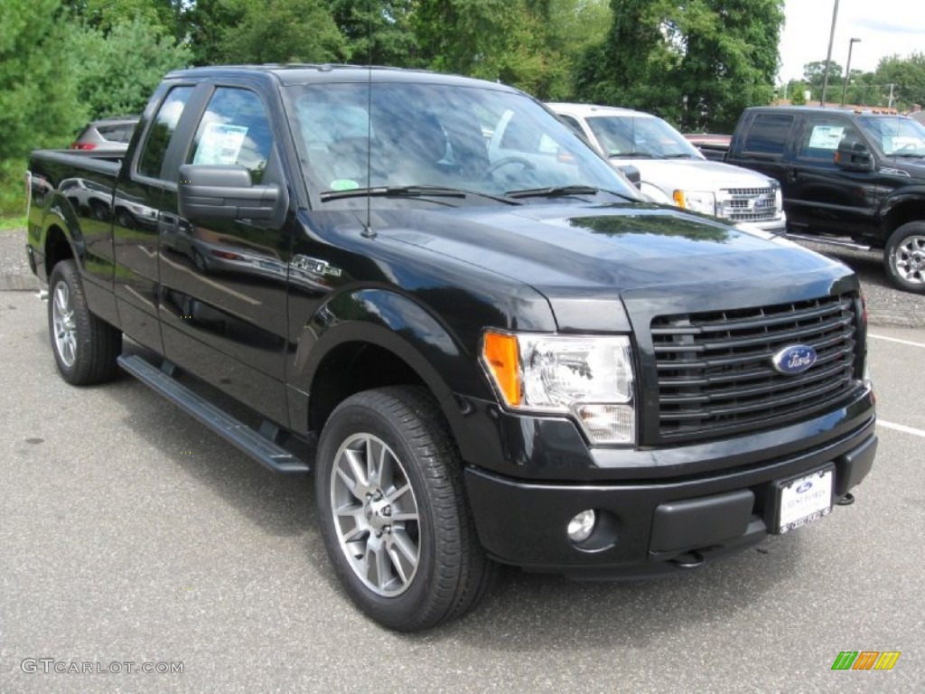 2014 F150 STX SuperCab 4x4 - Tuxedo Black / Black photo #1