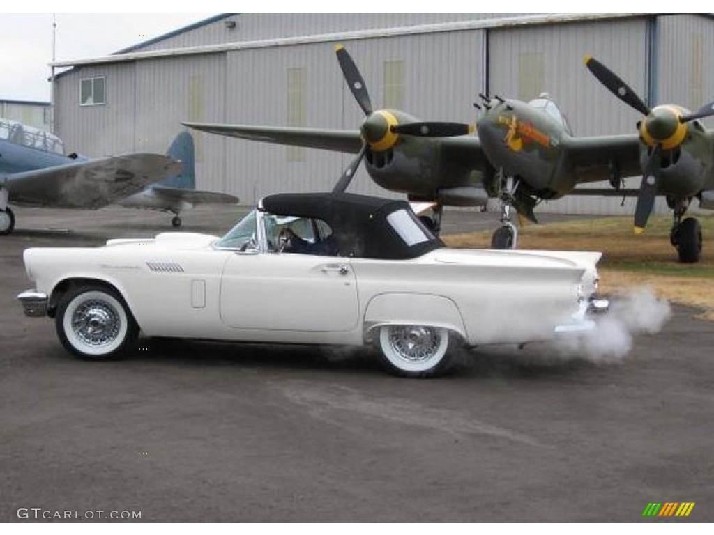 Colonial White 1957 Ford Thunderbird Convertible Exterior Photo #96645985