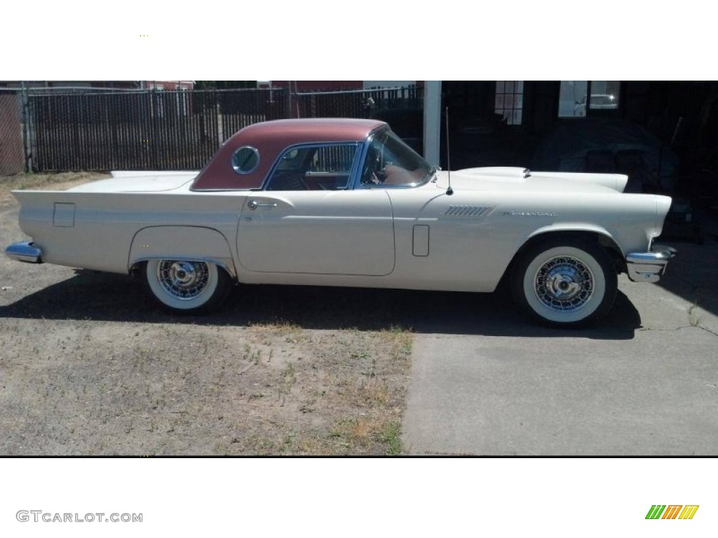 Colonial White 1957 Ford Thunderbird Convertible Exterior Photo #96646003