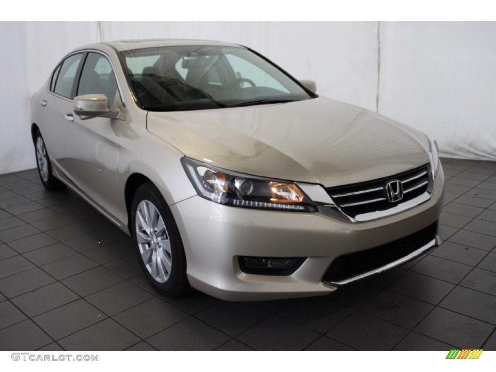 2014 Accord EX-L Sedan - Champagne Frost Pearl / Ivory photo #1