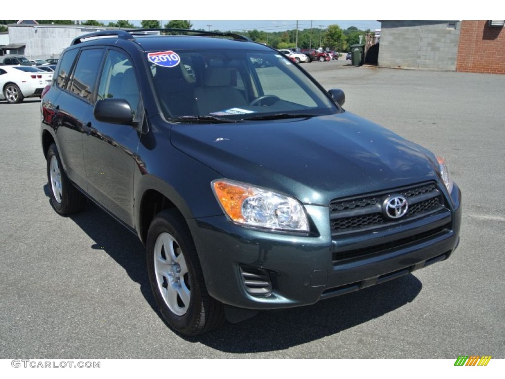 2010 RAV4 I4 - Black Forest Pearl / Sand Beige photo #1