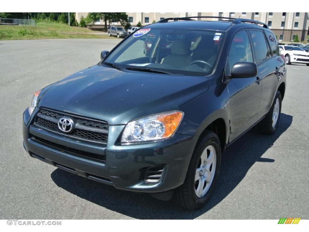 2010 RAV4 I4 - Black Forest Pearl / Sand Beige photo #2