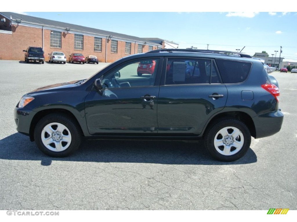 2010 RAV4 I4 - Black Forest Pearl / Sand Beige photo #3