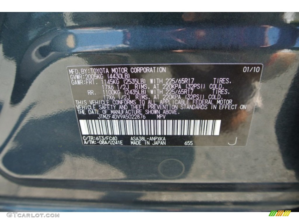 2010 RAV4 I4 - Black Forest Pearl / Sand Beige photo #7