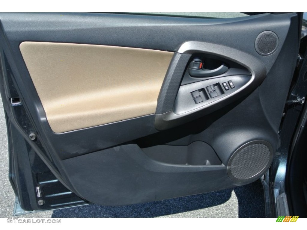 2010 RAV4 I4 - Black Forest Pearl / Sand Beige photo #9