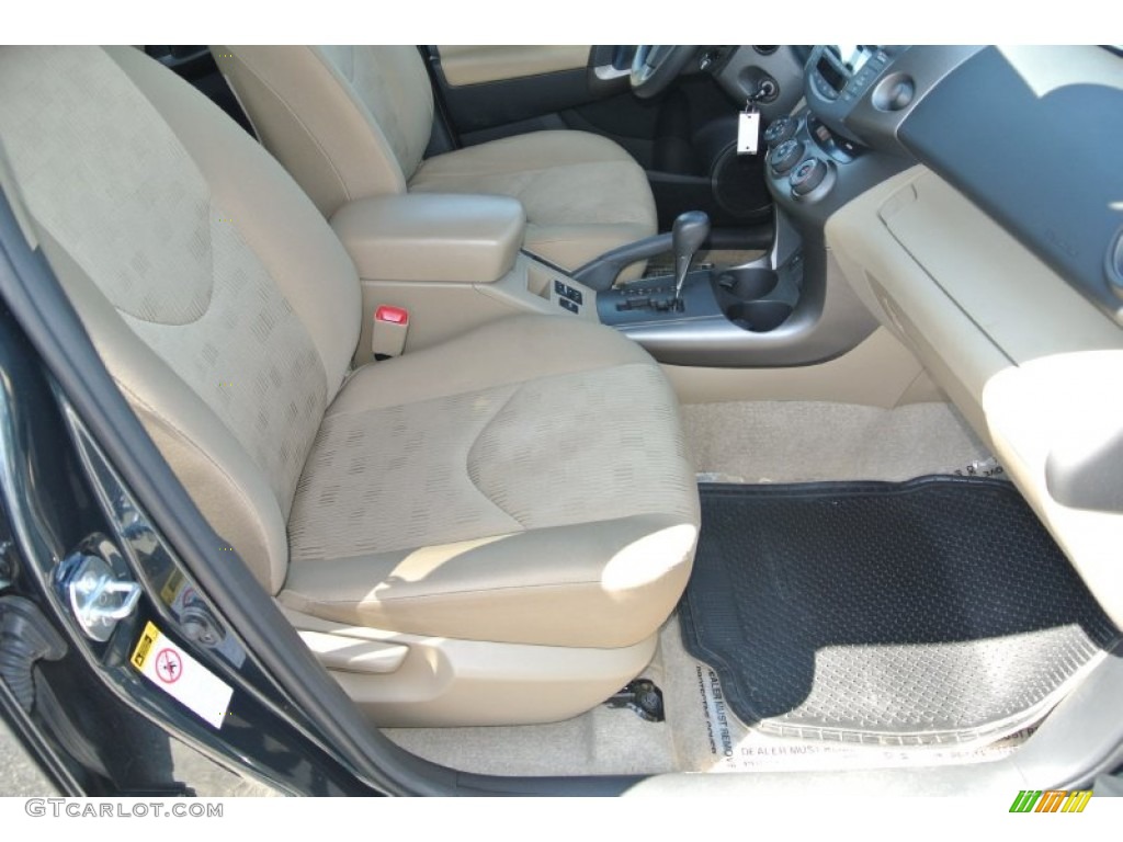 2010 RAV4 I4 - Black Forest Pearl / Sand Beige photo #18