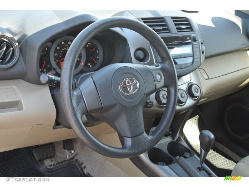 2010 RAV4 I4 - Black Forest Pearl / Sand Beige photo #25