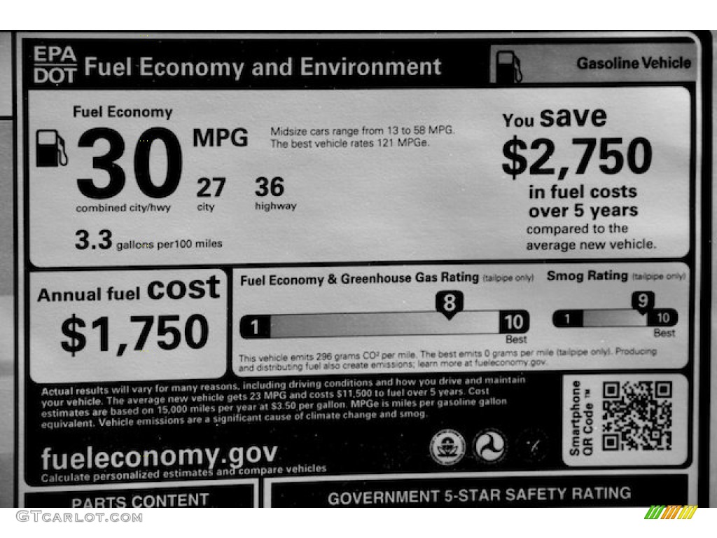 2014 Accord LX Sedan - Obsidian Blue Pearl / Gray photo #19