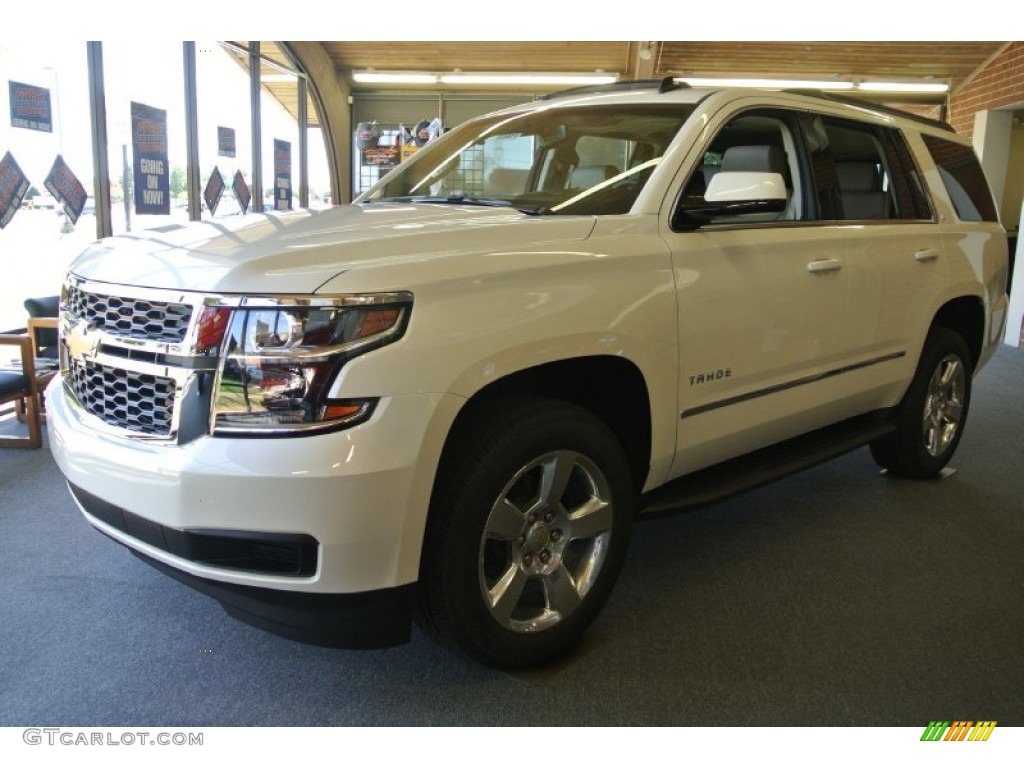 White Diamond Tricoat 2015 Chevrolet Tahoe LT 4WD Exterior Photo #96651032