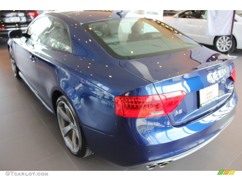 2015 A5 Premium Plus quattro Coupe - Scuba Blue Metallic / Black photo #6