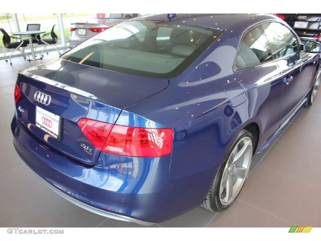 2015 A5 Premium Plus quattro Coupe - Scuba Blue Metallic / Black photo #8