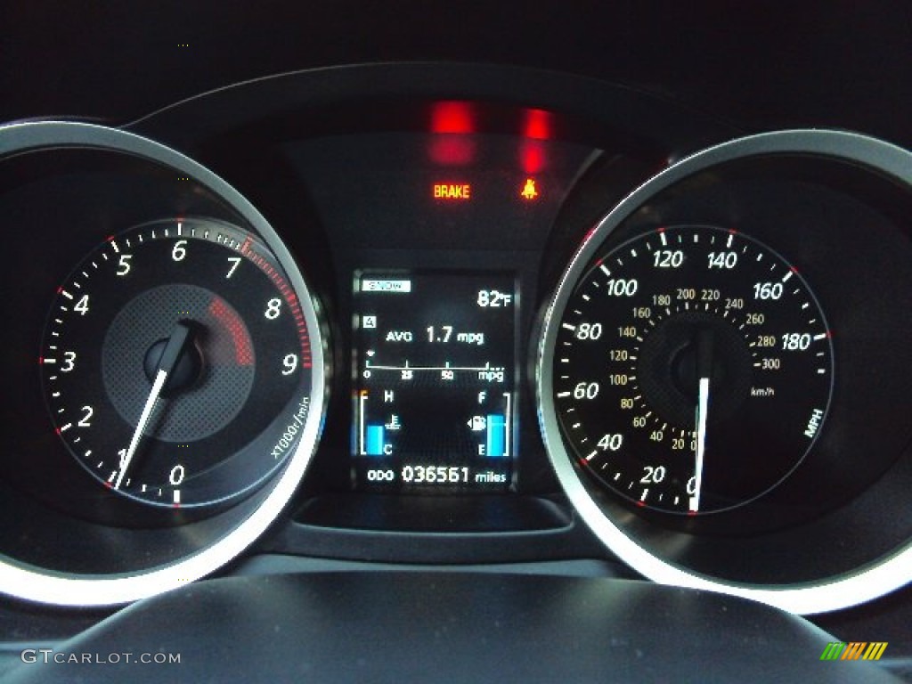 2012 Mitsubishi Lancer Evolution GSR Gauges Photo #96656333