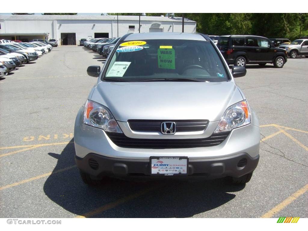 2009 CR-V LX 4WD - Alabaster Silver Metallic / Black photo #2