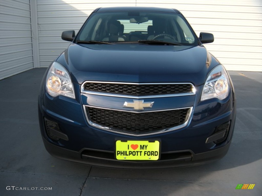 2010 Equinox LS - Navy Blue Metallic / Jet Black/Light Titanium photo #8