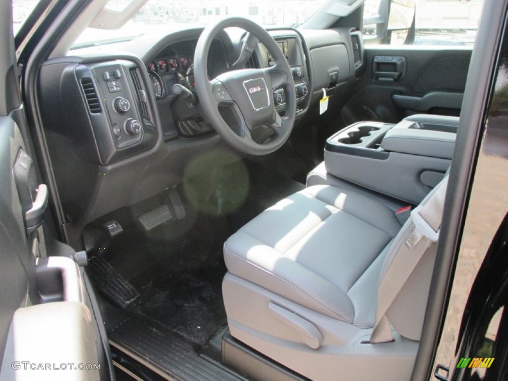 Jet Black/Dark Ash Interior 2015 GMC Sierra 3500HD Work Truck Regular Cab 4x4 Chassis Photo #96660542