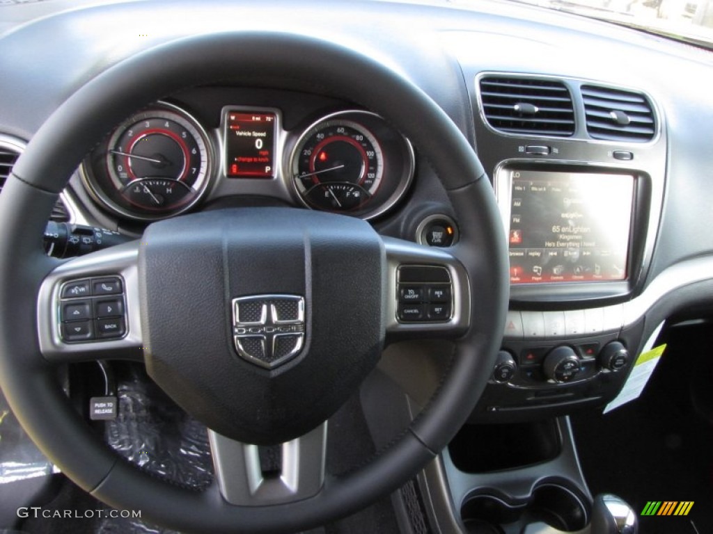 2015 Dodge Journey Crossroad Black Steering Wheel Photo #96663464