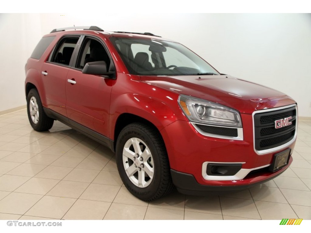 Crystal Red Tintcoat GMC Acadia