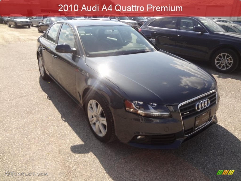 2010 A4 2.0T quattro Sedan - Meteor Gray Pearl Effect / Black photo #1
