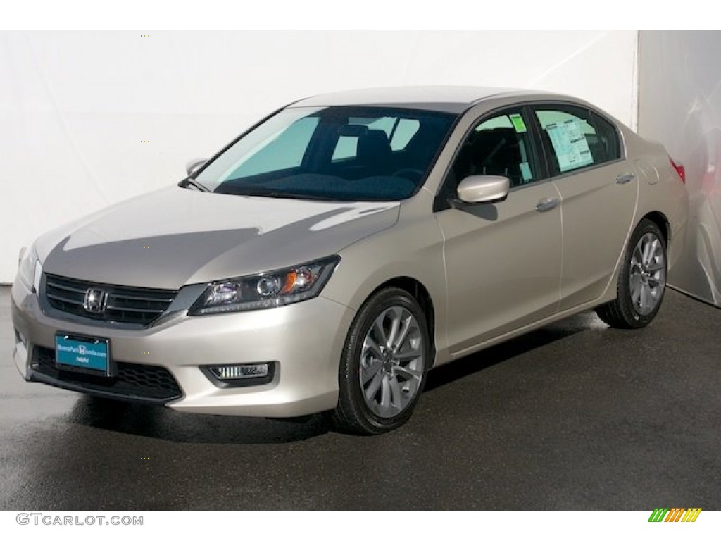 2014 Accord Sport Sedan - Champagne Frost Pearl / Black photo #3