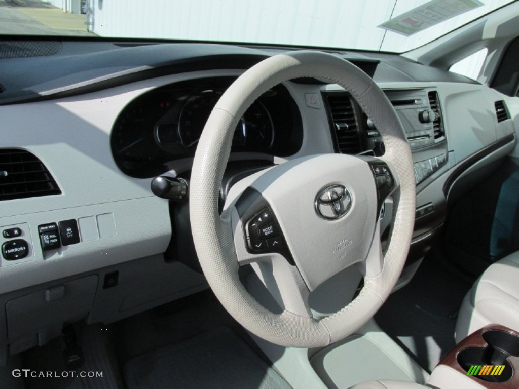 2012 Sienna XLE - Silver Sky Metallic / Light Gray photo #16