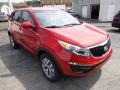 2015 Signal Red Kia Sportage LX AWD  photo #2