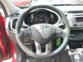 Black 2015 Kia Sportage LX AWD Steering Wheel