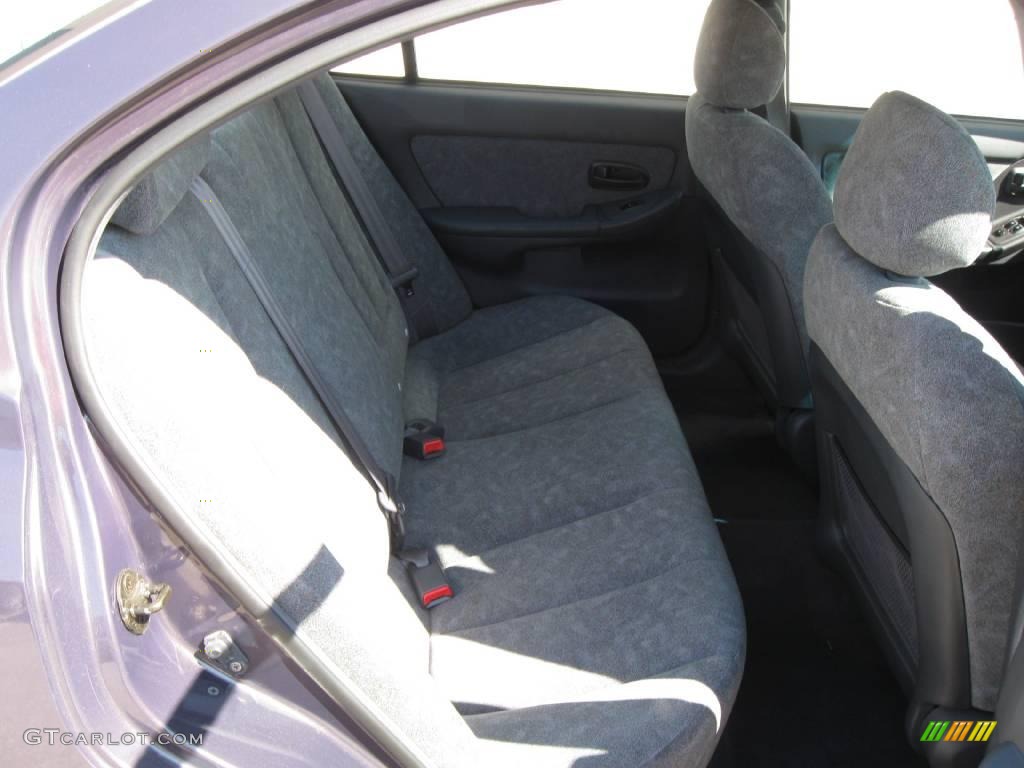 2002 Elantra GLS Sedan - Midnight Gray / Dark Gray photo #5