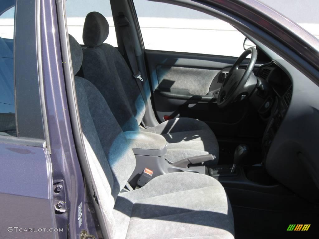 2002 Elantra GLS Sedan - Midnight Gray / Dark Gray photo #6