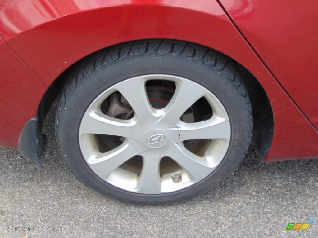 2013 Elantra Limited - Sparkling Ruby / Beige photo #3