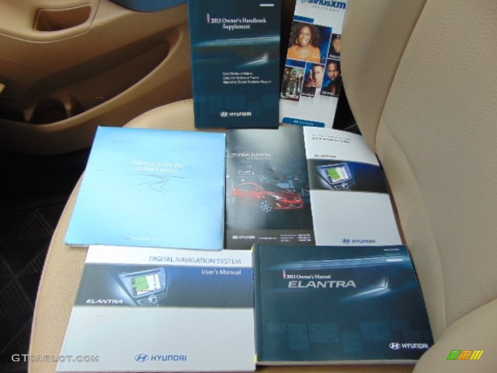 2013 Elantra Limited - Sparkling Ruby / Beige photo #22